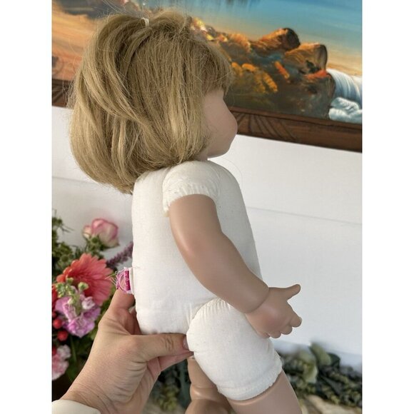 Large adora Baby Girl doll Vinyl‎ Blue Eyes Blonde Hair Heavy 19” Soft Body - Picture 10 of 10